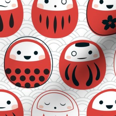 Lucky Daruma - light - large scale