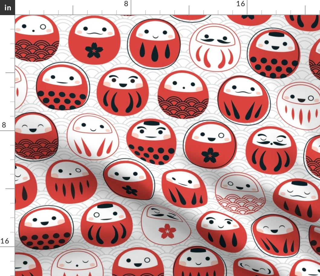 Lucky Daruma - light - large scale