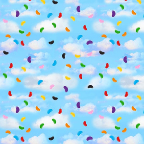 Jelly Beans in the Clouds 12x12