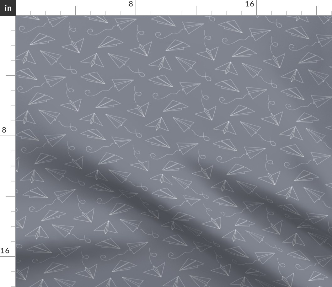 Paper Plane Outline // Grey