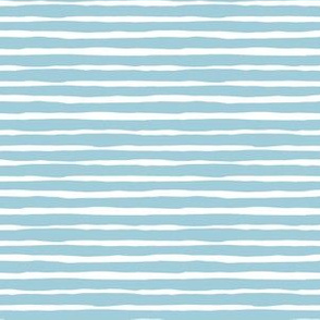 6" Blue and White Stripes