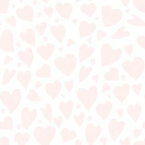 6" Pink Blush Hearts