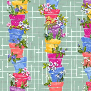 Flower Pots Garden Party | Small | Soft Green