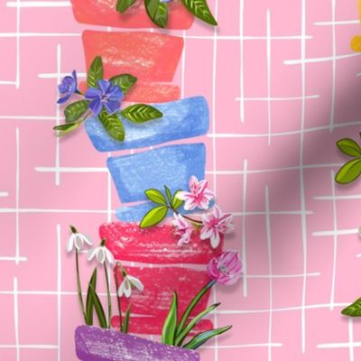Flower Pots Garden Party | Light Pink