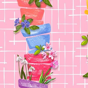 Flower Pots Garden Party | Light Pink