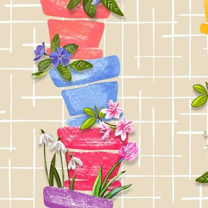 Flower Pots Garden Party | Cream II