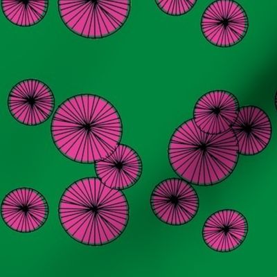 umbrellas#1 magentagreen