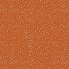 Burnt Orange and Grey Irregular Dot2