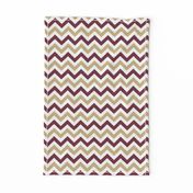 Garnet and Gold Chevron