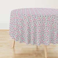 Tropical Flamingos - grey - EXTRA TINY