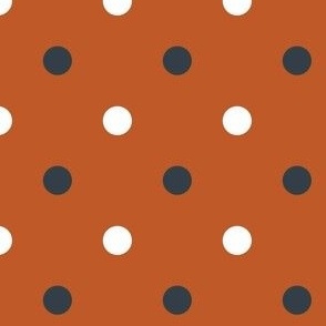 Burnt Orange and Grey Polka Dot-01