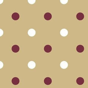 Garnet and Gold Polka Dot-01