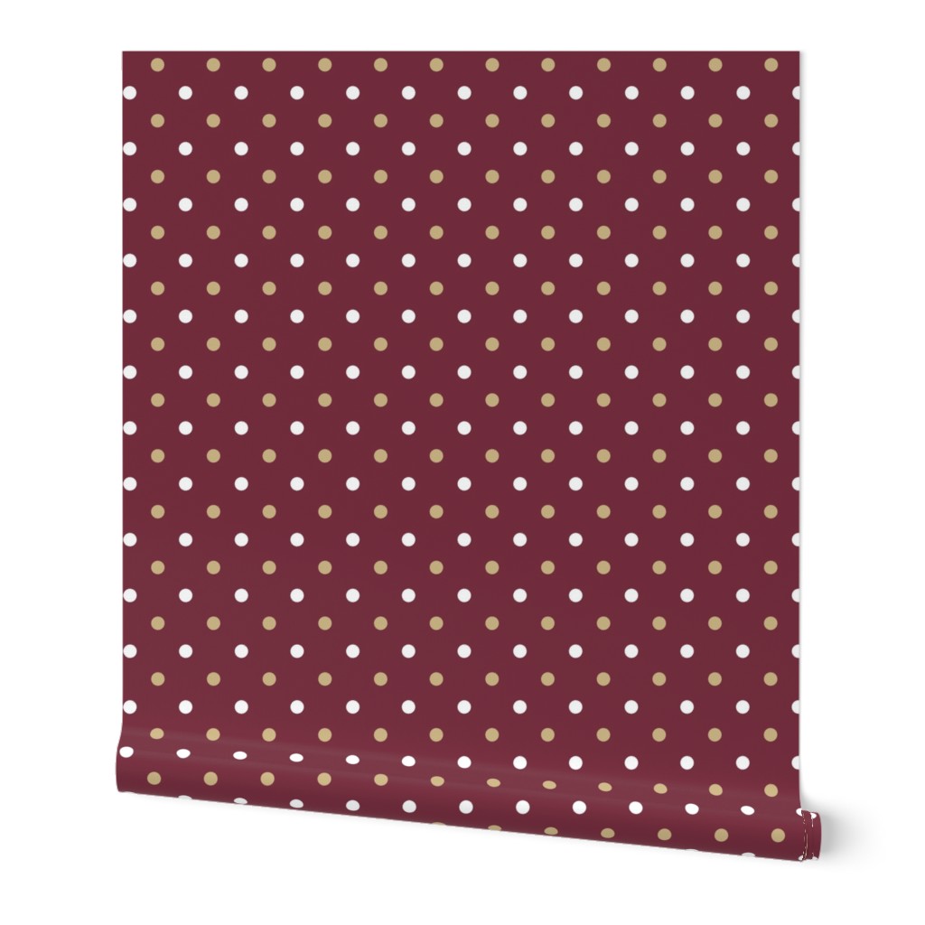 Garnet and Gold Polka Dot-02