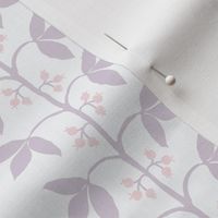 Berry Vine Stripe white and Lavender