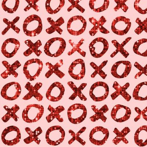 XO Red glitter Valentine's Day