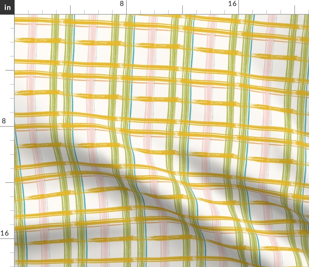 Inside the cocoon, plaid