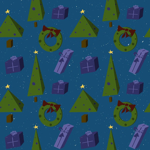 Geometric Christmas pattern