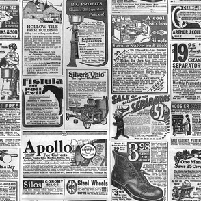 1920s Antique Newspaper Advertisements