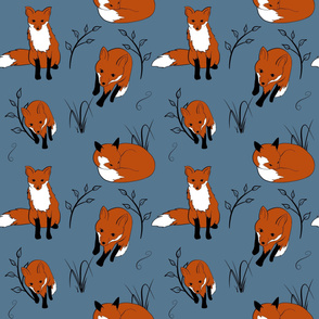 foxes in the woods pattern