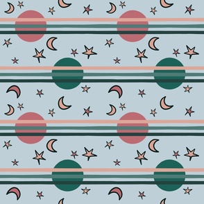 space balls pattern pink