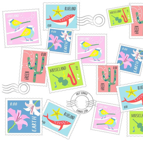 stamps mail by di 2