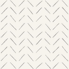 Freehand chevron in Silver Filigree Gray