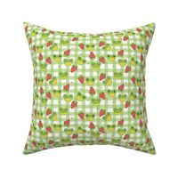 Green Gingham Countrycore Frogs