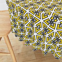 Rhombic interlace yellowgrey