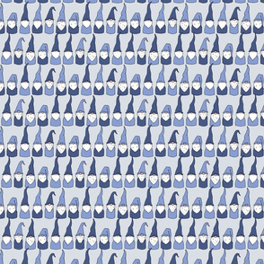 Christmas Gnomes in Blue and Gray