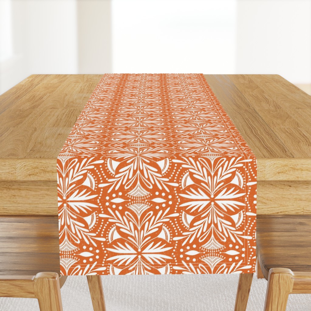 Lenox - Damask Orange Medium Scale