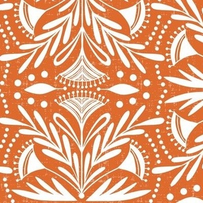 Lenox - Damask Orange Medium Scale