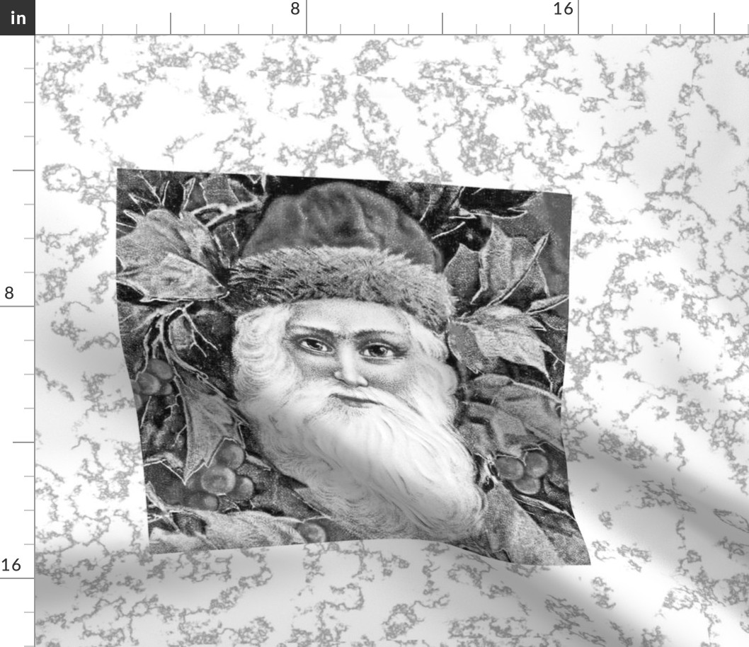 Vintage St Nick black and white