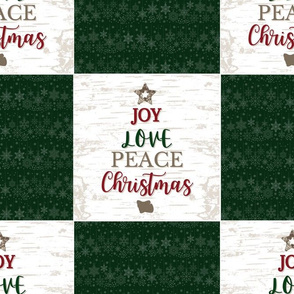 Joy Love Peace Christmas - large