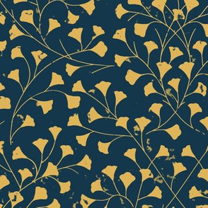 Rebel Leaf Monograph in Navy & Gold