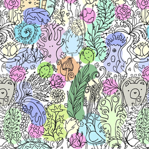 Multi Colored Jungle by Queen Bean Productions