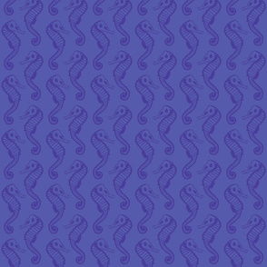 seahorse - purple - small