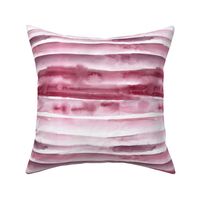 Burgundy watercolor painterly stripes - abstract hand painted textured stripe design for modern home decor_ bedding_ nursery