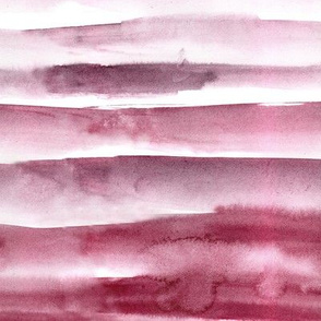 Burgundy watercolor painterly stripes - abstract hand painted textured stripe design for modern home decor_ bedding_ nursery