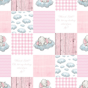 pink elephant patchwork
