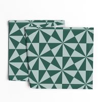 Abstract green triangle shapes