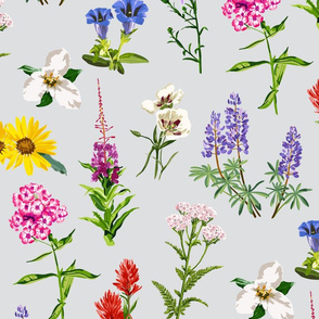 Wildflower collection - large scale