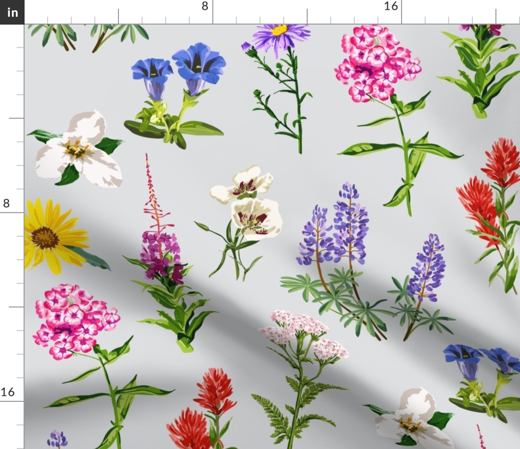 Wildflower collection - large scale