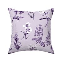 Wildflower collection - lavender - large scale