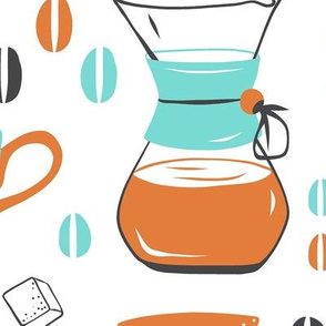 Coffee Break - Aqua Orange Jumbo Scale 