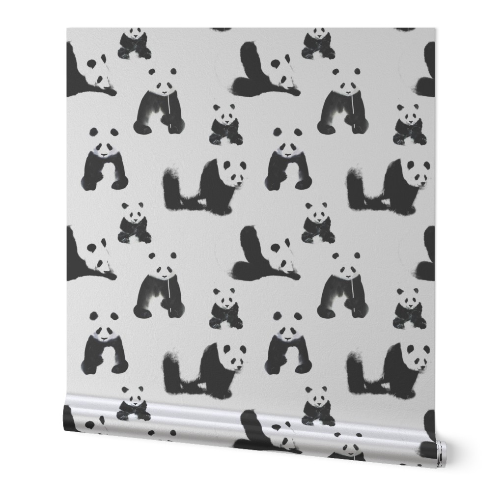 Panda Brush stroke Pattern