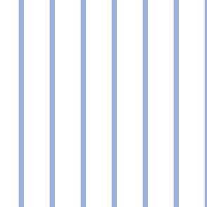 Narrow sky blue stripes on white - vertical