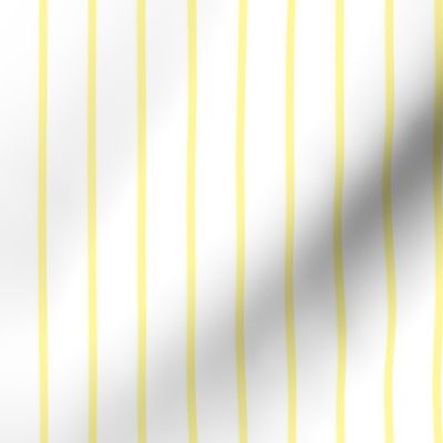 Narrow yellow stripe on white - vertical
