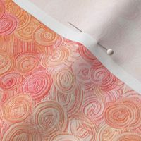 Glorious impasto in peach, apricot and cream swirls by Su_G_©SuSchaefer