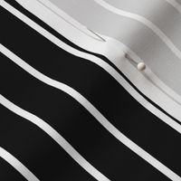 Black with narrow white stripe (small)