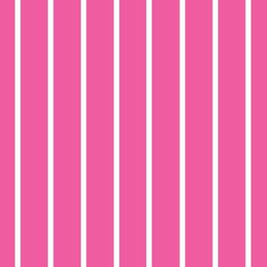 Deep pink with narrow white stripe (small)